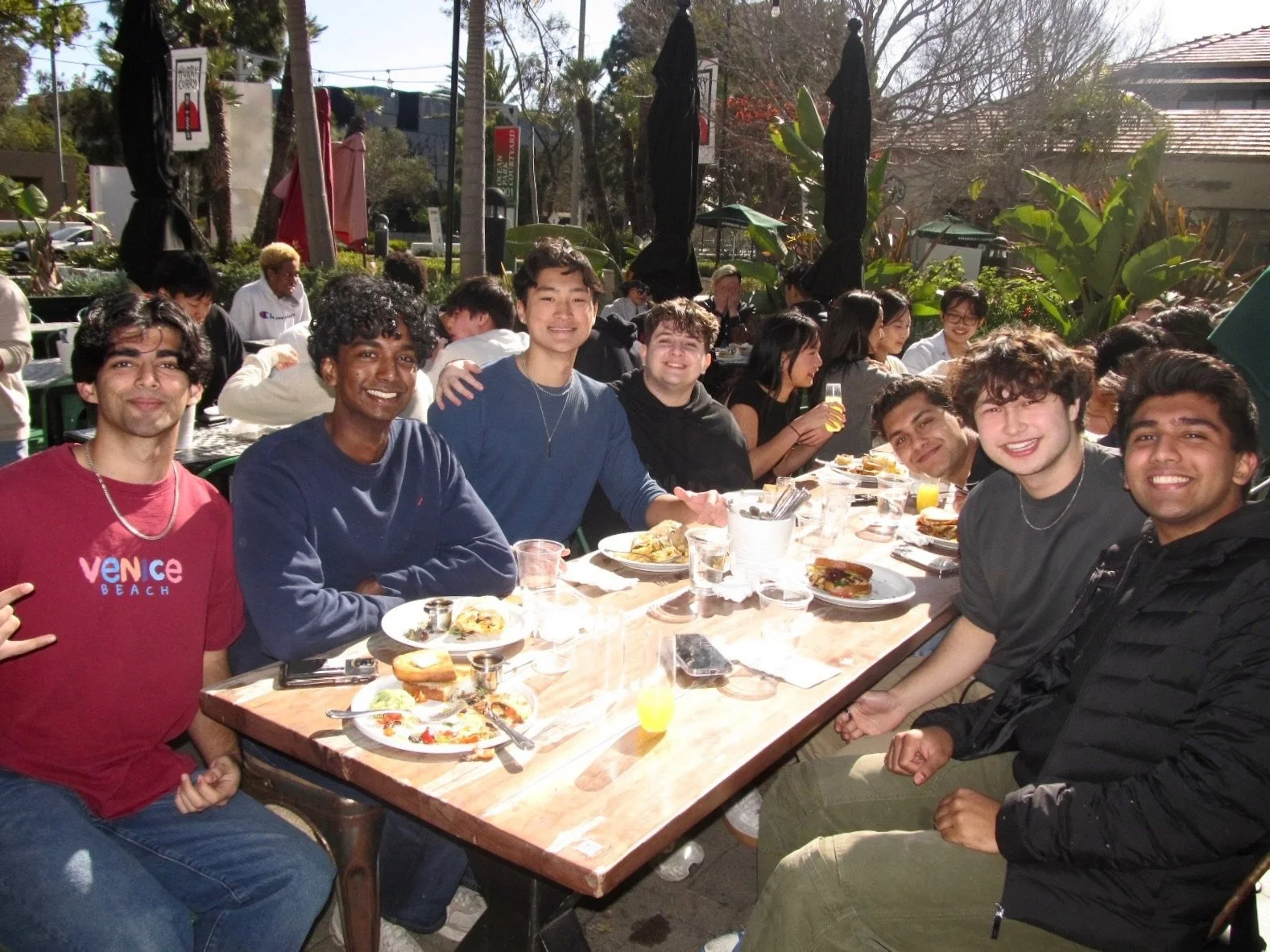 UCLA Delta Sigma Pi brothers at a chapter event